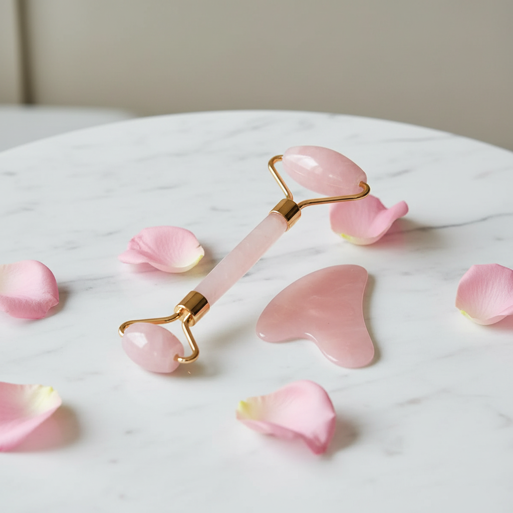 Kit Sculptant Visage Jade et Quartz Rose